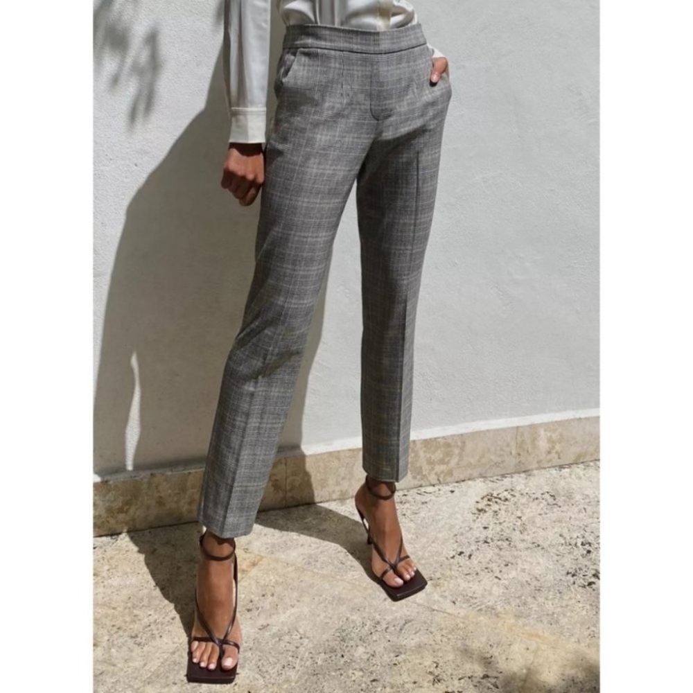 Aritzia Babaton Conan plaid pants like new